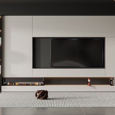现代电视背景墙