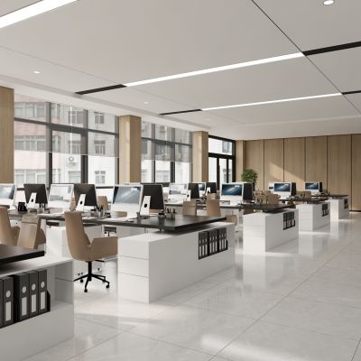 现代开放职工办公区