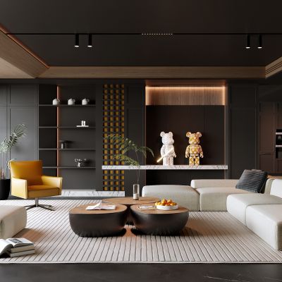 暗黑风客厅