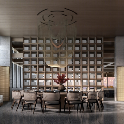 现代餐厅大包厢