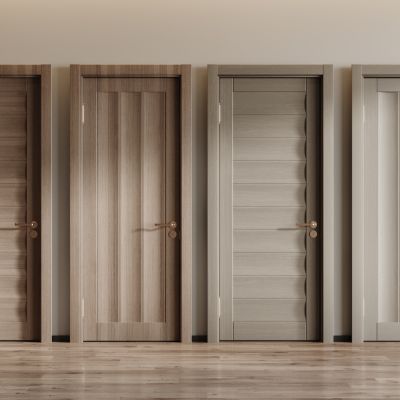 现代平开门 双开门