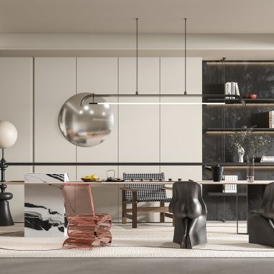 中古风书房茶室