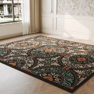 复古法式田园毛绒地毯