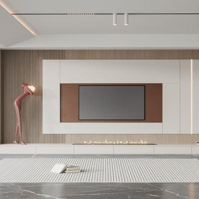 现代电视背景墙