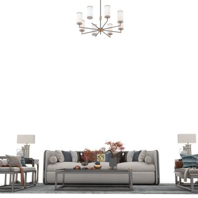 新中式沙发组件