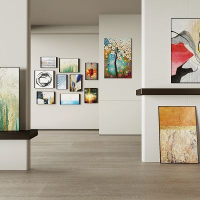 现代时尚挂画 油画 抽象画