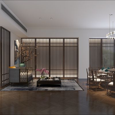 新中式餐厅包厢