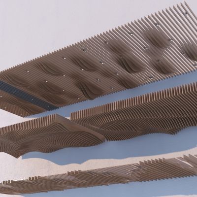 现代异形吊顶3D模型