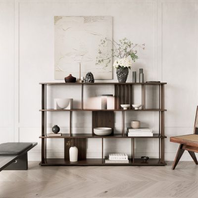 侘寂，中古，装饰柜，原木，木作，书柜