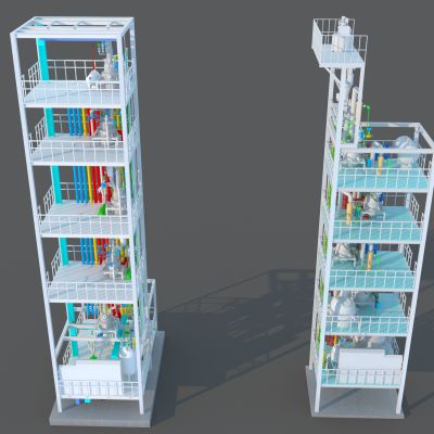 现代工业设备3D模型