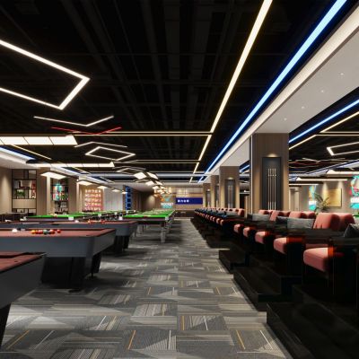 现代台球室_棋牌