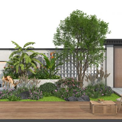 植物堆 景观树 灌木带 灌木球 草地 植物组团