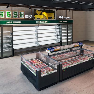 超市冰柜3D模型