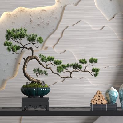  松树盆栽 松树盆景 造型松树