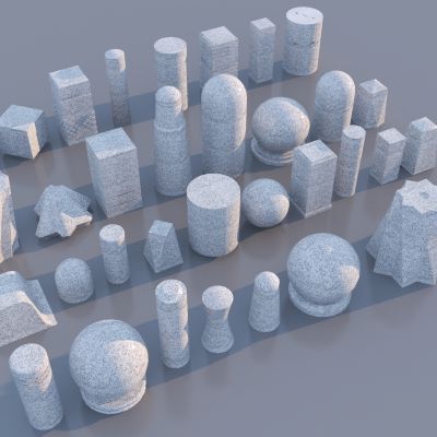 现代路障3D模型