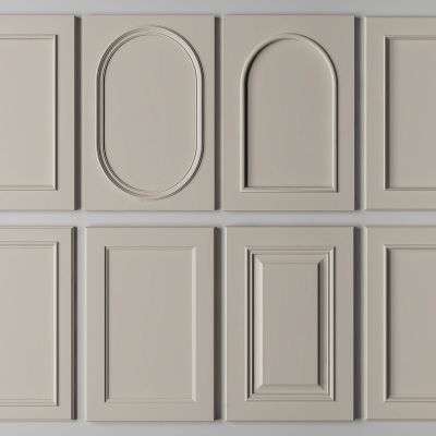 法式门板 护墙板 墙裙