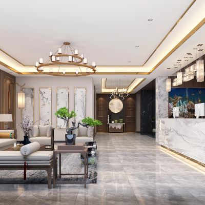 新中式足浴大厅