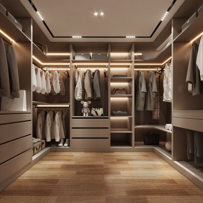 现代轻奢衣帽间