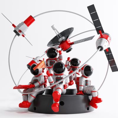 现代太空人摆件