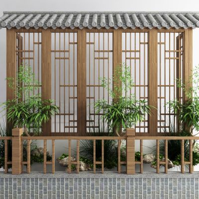 新中式景观造景 屋檐