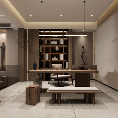 现代茶室，茶室