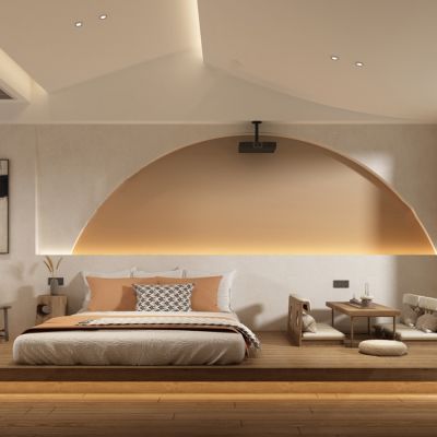 侘寂风民宿客房