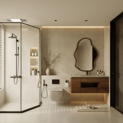 侘寂卫生间 浴室 洗手间