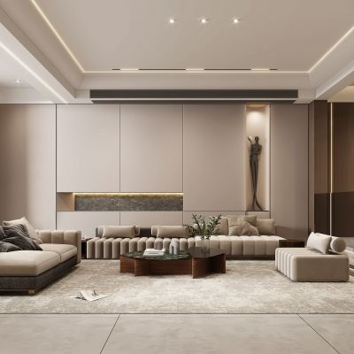 现代客厅，客厅，沙发