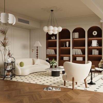 法式中古风家居客厅