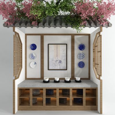 新中式屋檐瓦片