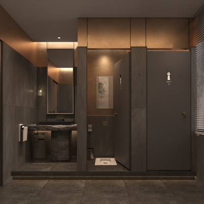 现代公共卫生间