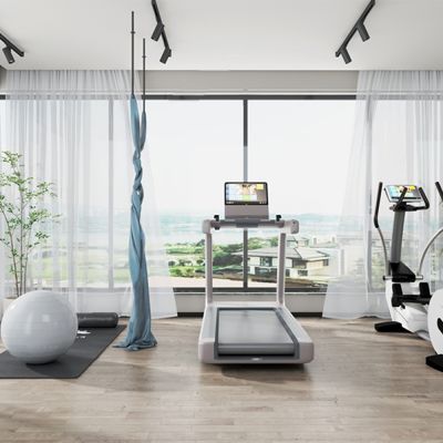  现代家居健身房_瑜伽室