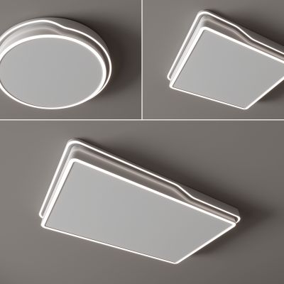 现代吸顶灯 圆形吸顶灯 方形吸顶灯 卧室 客厅 儿童房 简约吸顶灯