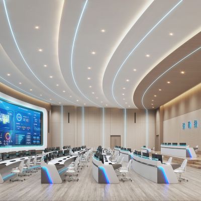 现代指挥控制室监控室