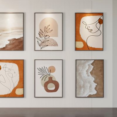 现代装饰画3D模型