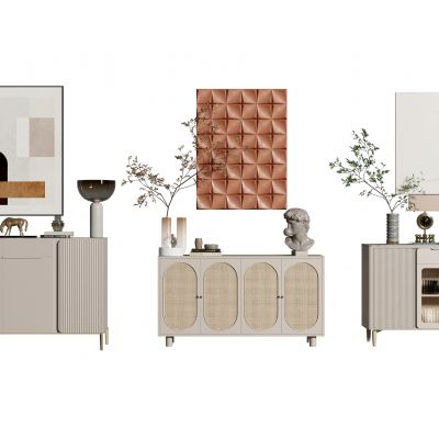 现代装饰柜3D模型