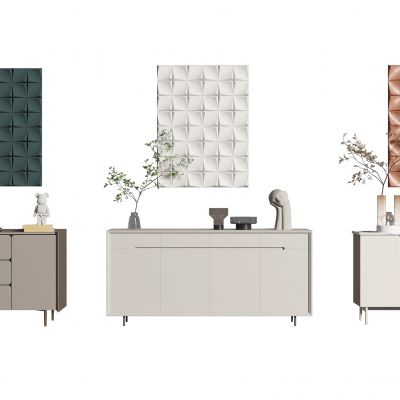 现代玄关柜 斗柜3D模型