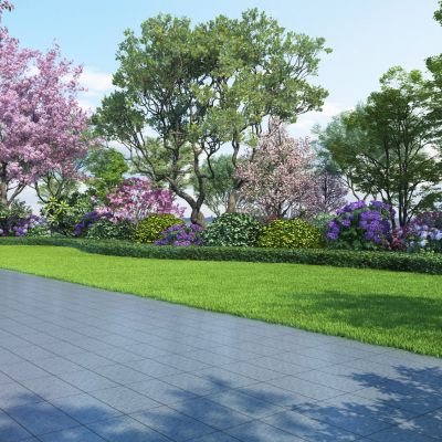 现代园林景观3D模型