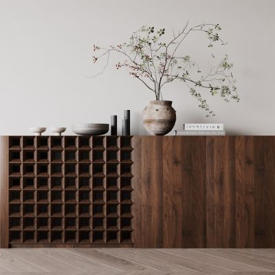 侘寂，中古，装饰柜，边柜，玄关柜