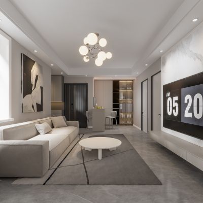 现代客餐厅  沙发组合 茶几组合 酒柜吧台 鞋柜 橱房 饰品