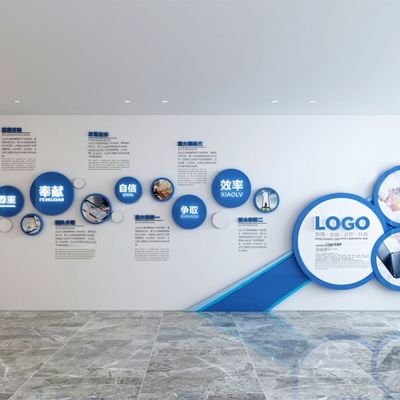 现代企业文化宣传墙