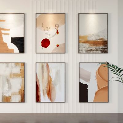 现代装饰画3D模型