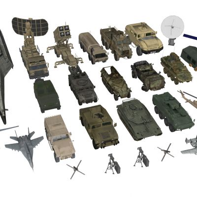 军用坦克 装甲车 坦克 雷达 战斗机 直升机