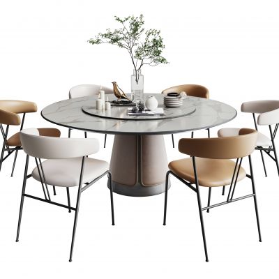 现代餐桌椅组合