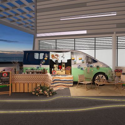 咖啡 市集 售卖车