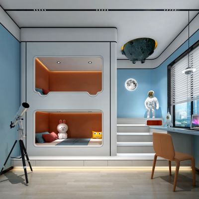现代儿童卧室