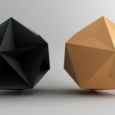 现代五角星球形雕塑