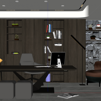 奶油原木风实木柜会客厅