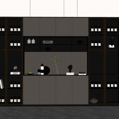 现代轻奢酒柜，餐边柜，茶水柜，酒杯，酒瓶，摆件