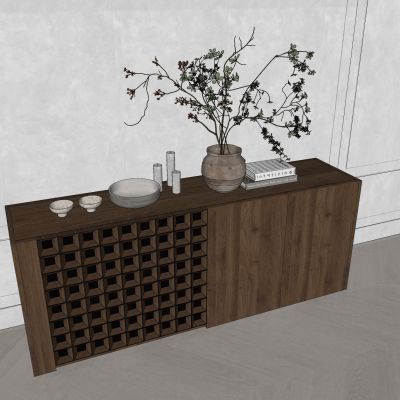 侘寂，中古，装饰柜，边柜，玄关柜